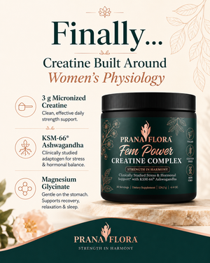 FemPower Creatine Complex™ | Women-Optimized Strength & Hormonal Support | Premium KSM-66® Formula